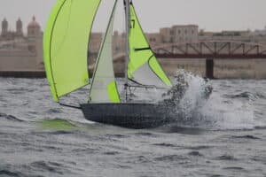Spinnaker sailing